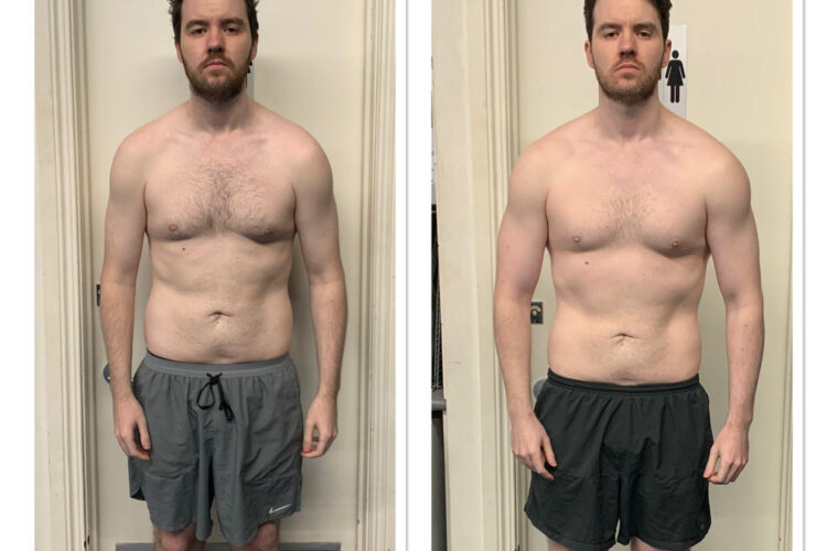 before and after of Brendan - personal trainer port melbourne